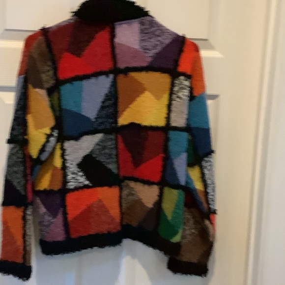 Multicolor‎ Patchwork Teddy Jacket - Picture 8 of 8